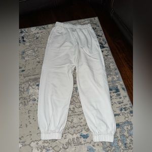 white rosa sweat pants!